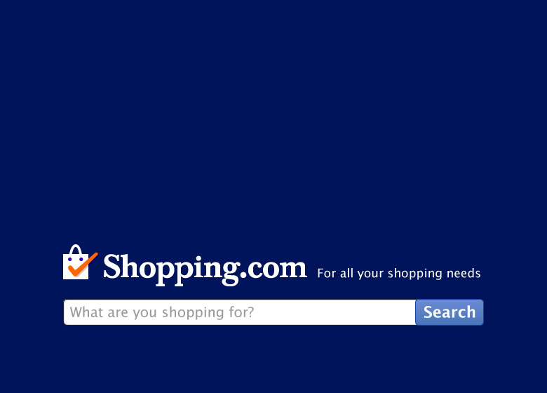 Shopping.com homepage